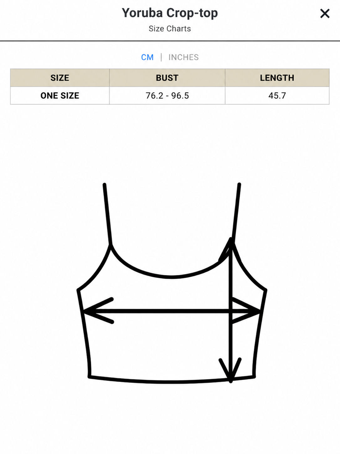 Yoruba Crop-top